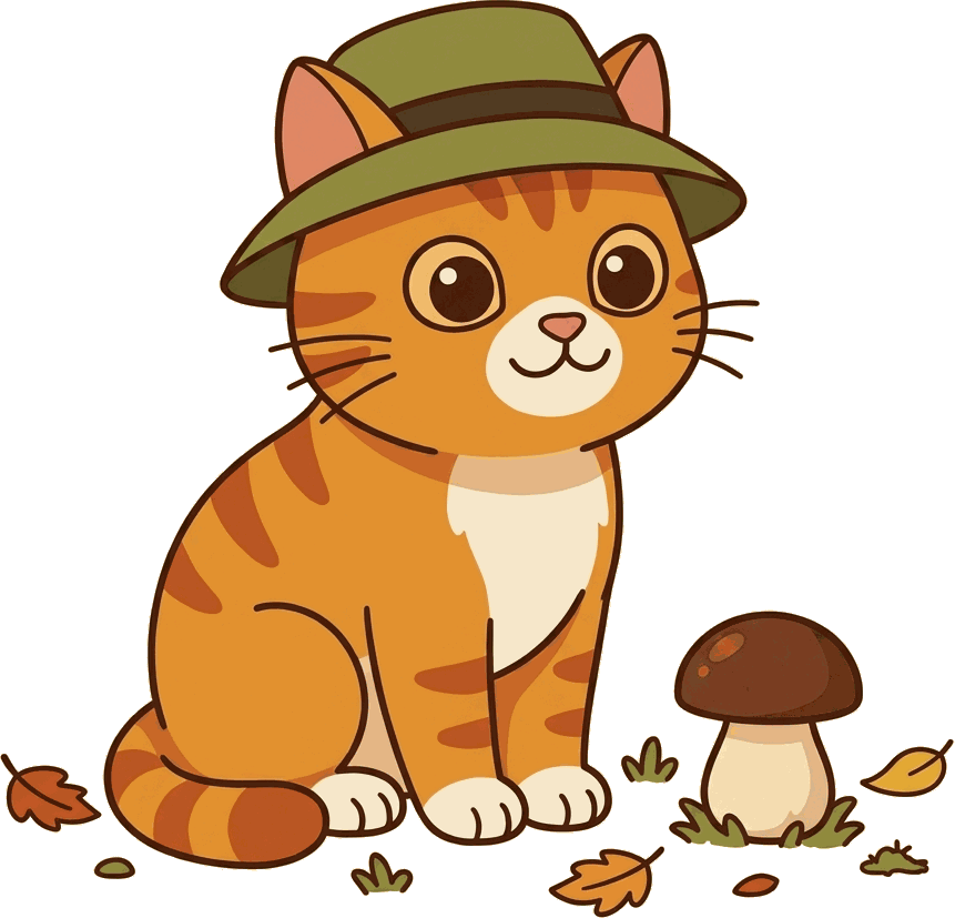 Il gatto aspetta: il bosco si sta svegliando